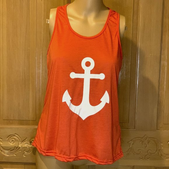none noted Tops - Graphic Tank top Coral Size M/L